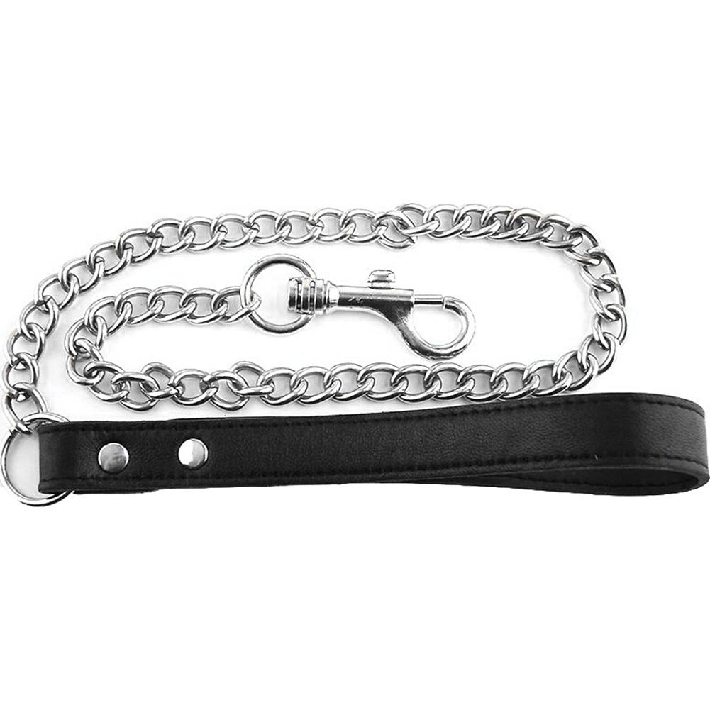 Rouge Leather Handle Lead Leash