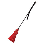 Rouge Tasseled Riding Crop