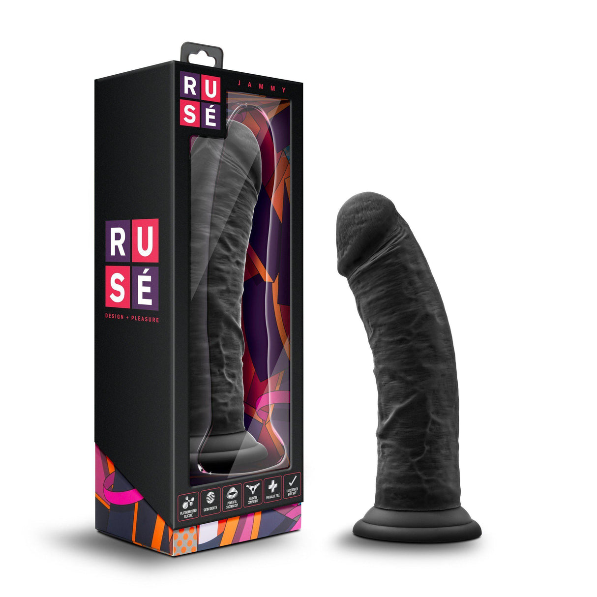 Ruse Jammy 8 Inch Strap On Compatible Dildo