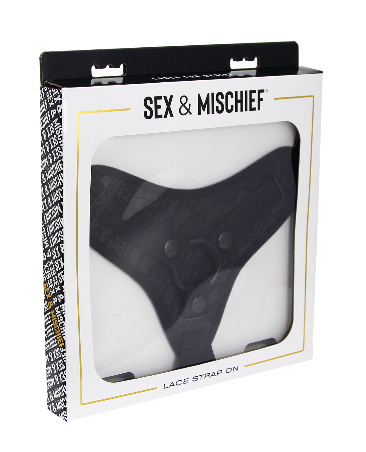 Sincerely Black Lace Strap-On Harness