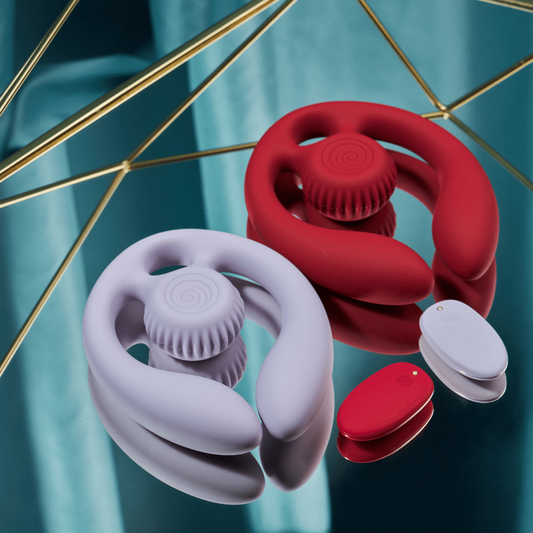SVibe Snail GIZI Duo Couples Stimulator in Burgundy