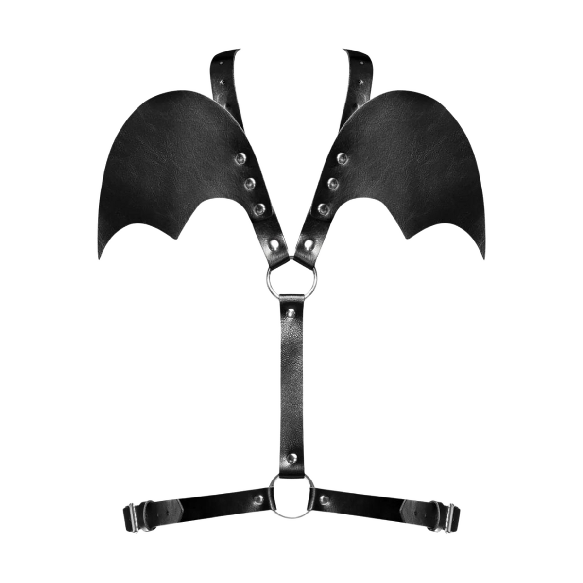 Sagittarius PU Leather Chest & Winged Back Harness