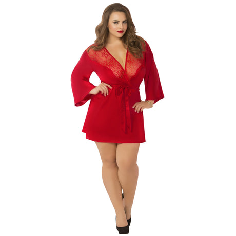 Satin & Eyelash Robe