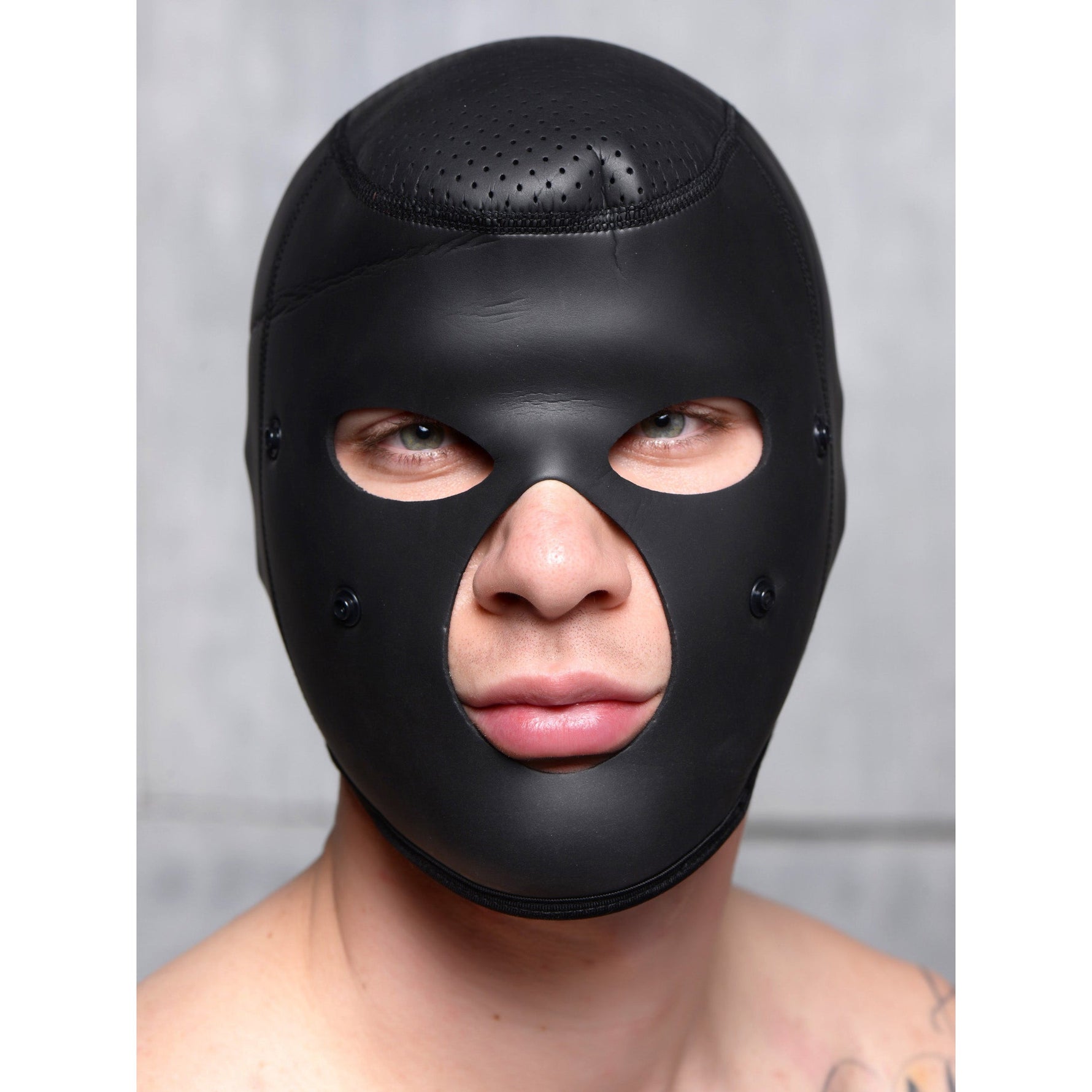 Scorpion Hood With Removable Blindfold and Face Mask