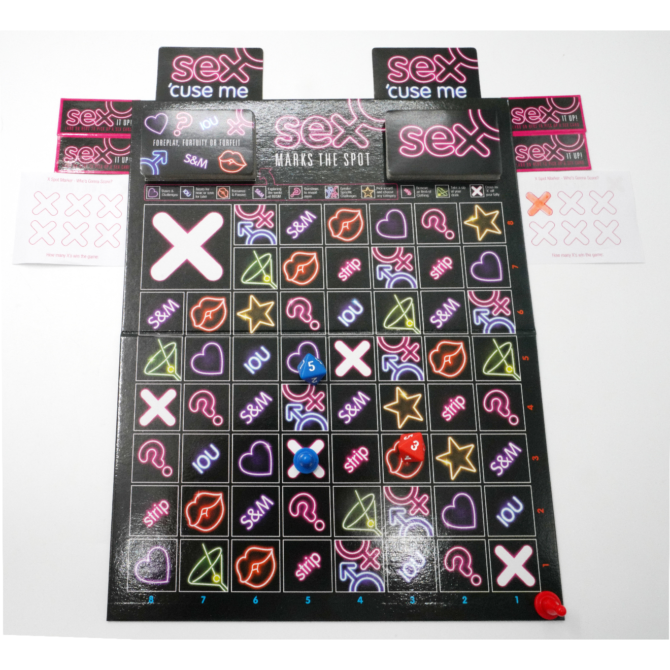 Sex Mark's the Spot Couples Board Game