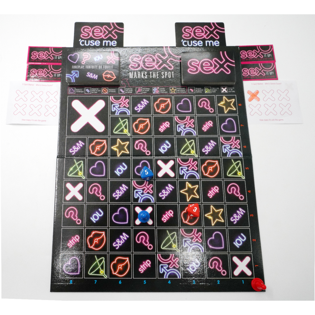 Sex Mark's the Spot Couples Board Game