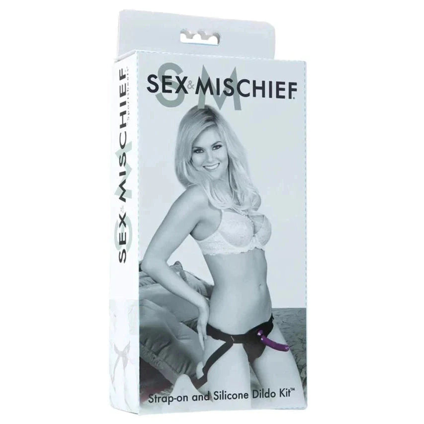 Sex & Mischief Strap-On and Silicone Dildo Kit