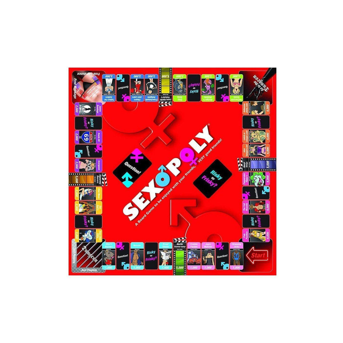 Sexopoly Adult Board Game