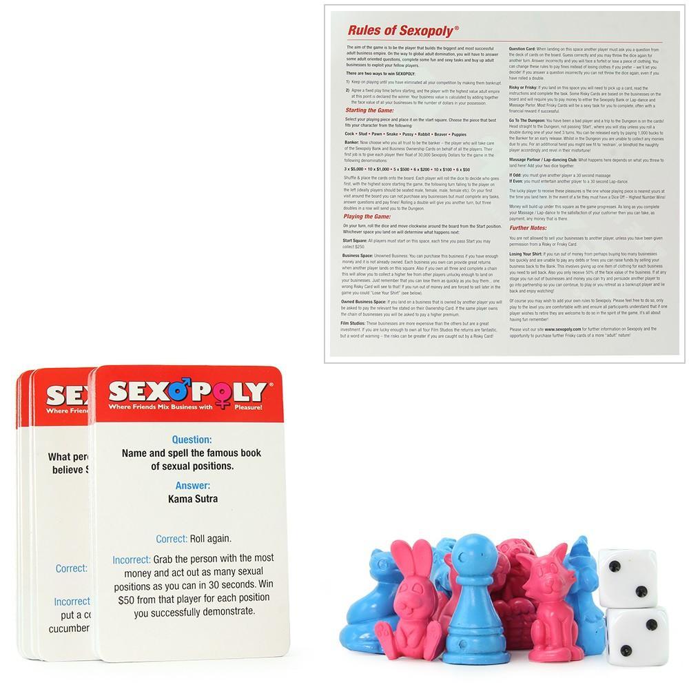 Sexopoly Adult Board Game