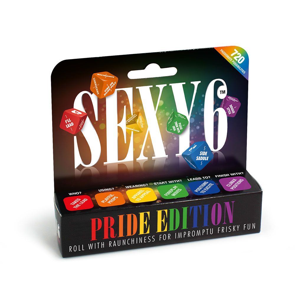 Sexy 6 Pride Edition Couples Dice Game