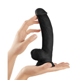 Shaft Model C 9.5 inch Black Liquid Silicone Dildo