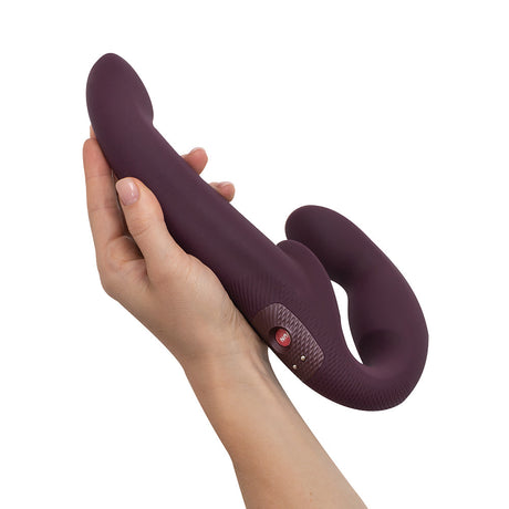 Share Vibe Pro Vibrating Double Dildo - Burgundy