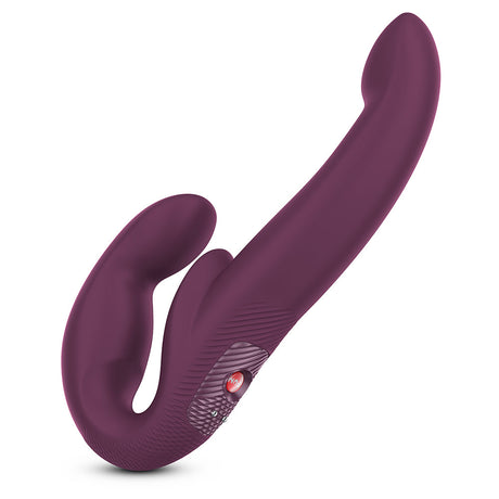 Share Vibe Pro Vibrating Double Dildo - Burgundy