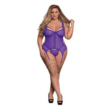 Sheer Mesh Merry Widow & Crotchless G-String