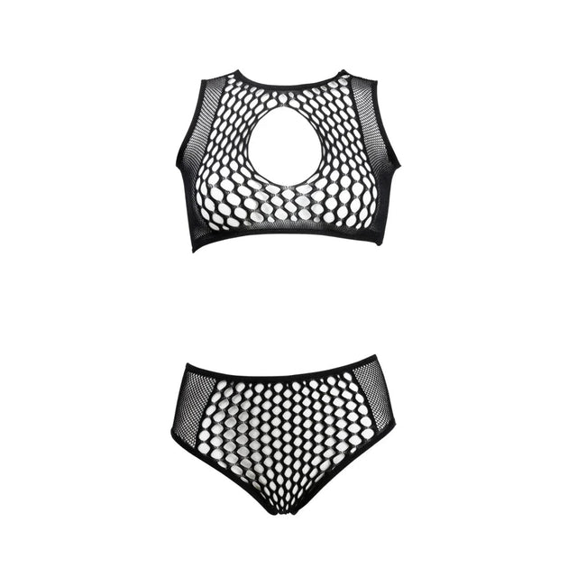 Shots Le Desir Duo Net Key Hole Bra Set