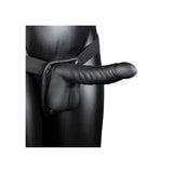 Shots Ouch 8 Inch Ribbed Hollow Strap-On with Balls