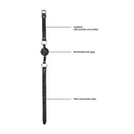 Shots Ouch Ball Gag with Leather Straps