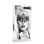 Shots Ouch Black & White Lace Eye Mask