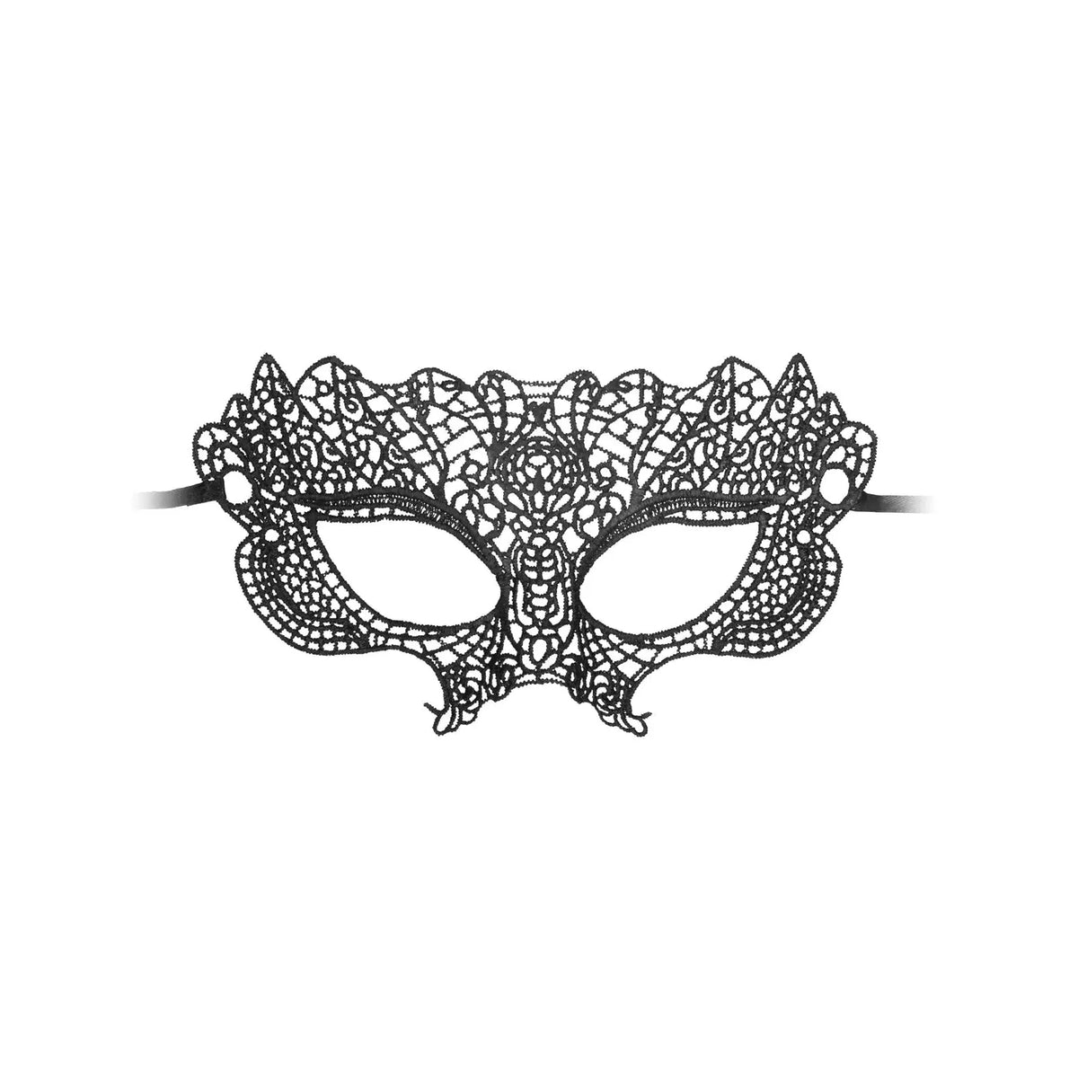 Shots Ouch Black & White Lace Eye Mask