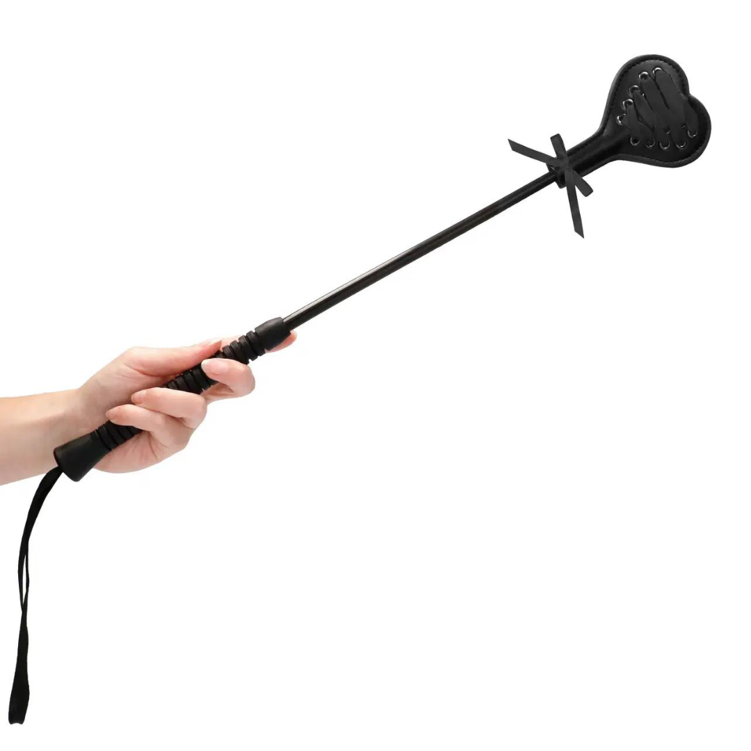 Shots Ouch Large Heart Crop with Black Lace