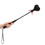 Shots Ouch Large Heart Crop with Red Lace