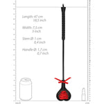 Shots Ouch Large Heart Crop with Red Lace