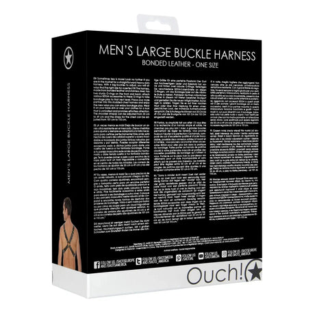 Shots Ouch Men's Large Buckle Harness