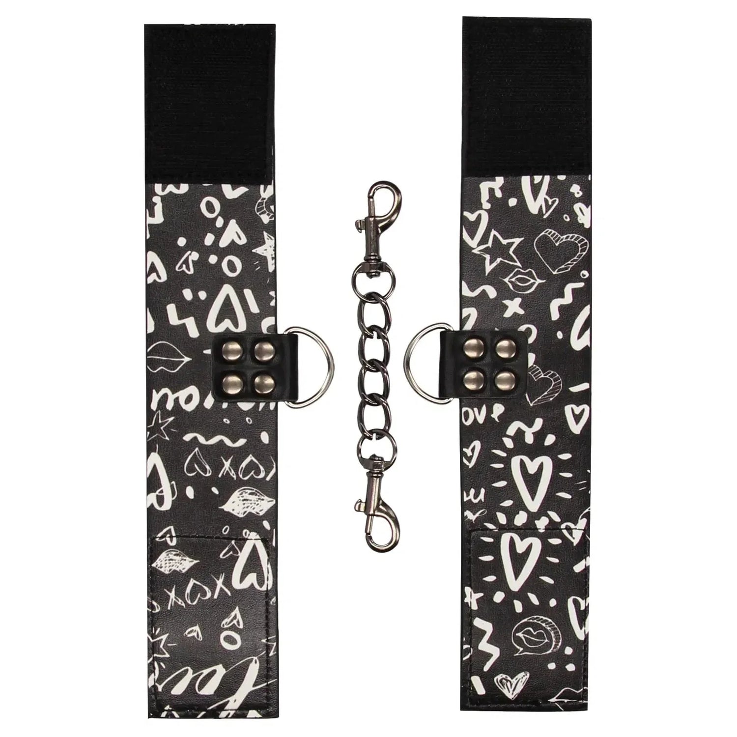 Shots Ouch Printed Hand Cuffs Love Street Art Fashion
