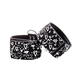 Shots Ouch Printed Hand Cuffs Love Street Art Fashion