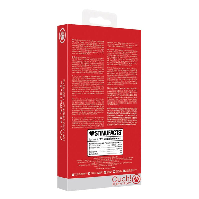 Shots Ouch Puppy Play Collar with Leash