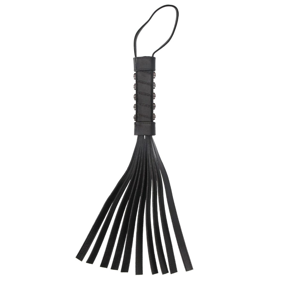 Shots Ouch Skulls and Bones Bonded Leather Whip