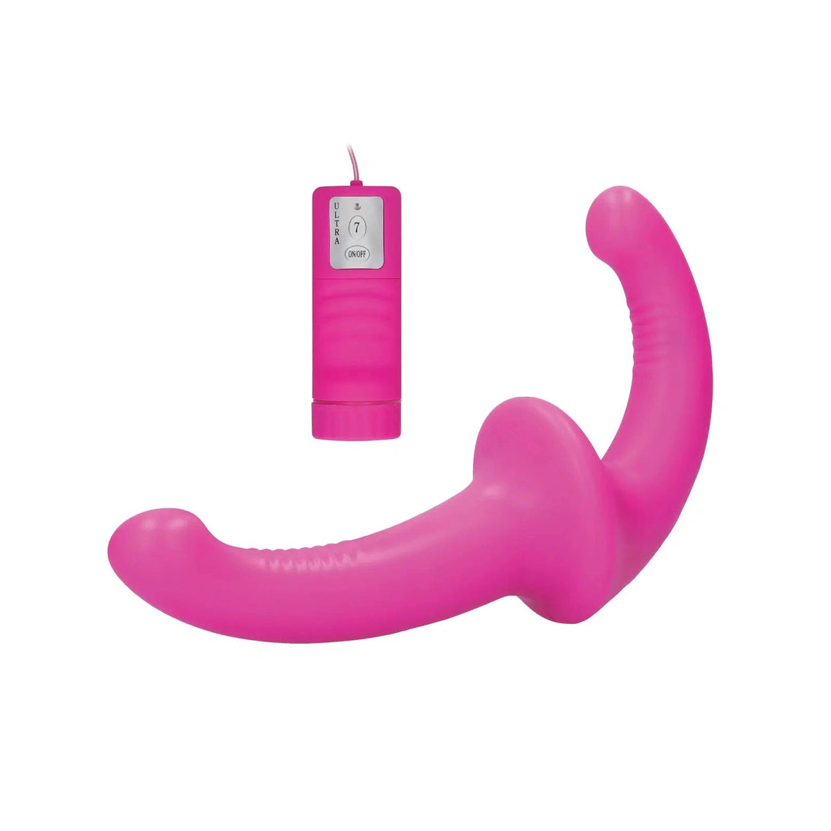 Shots Ouch Vibrating Silicone Strapless Strap-on