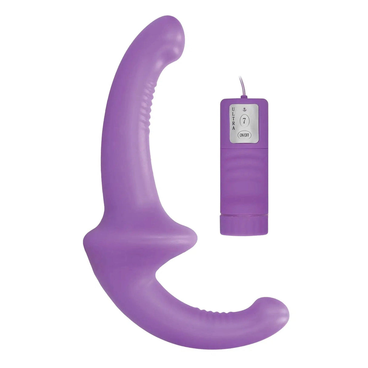 Shots Ouch Vibrating Silicone Strapless Strap-on