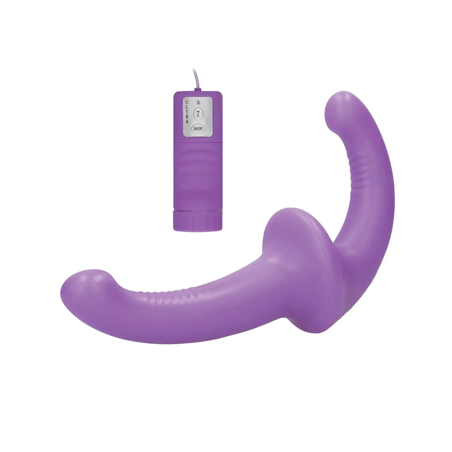 Shots Ouch Vibrating Silicone Strapless Strap-on