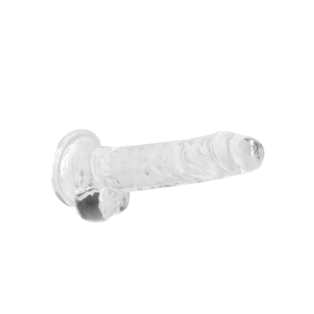 Shots Realrock Realistic Crystal Clear Dildo with Balls