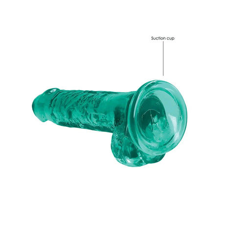 Shots Realrock Realistic Crystal Clear Dildo with Balls