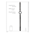 Shots Silicone Ring Gag With Adjustable Bonded Leather Straps