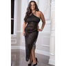 Shoulder Baring Laced Night Dress