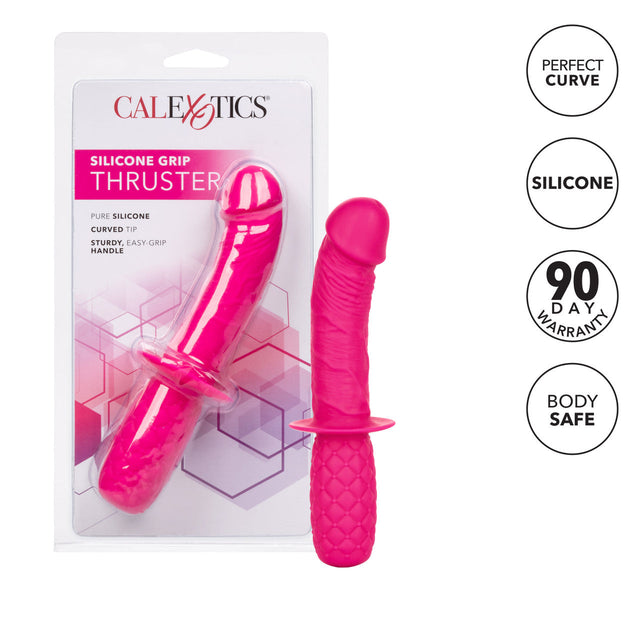 Silicone Grip G-Spot Thruster Dildo