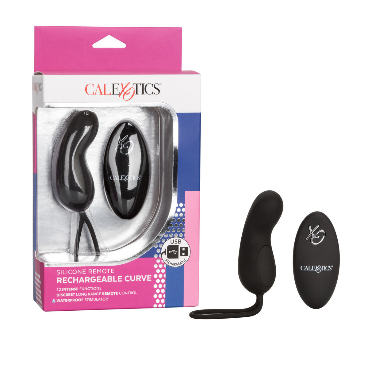 Silicone Remote Rechargeable Curve Vibe