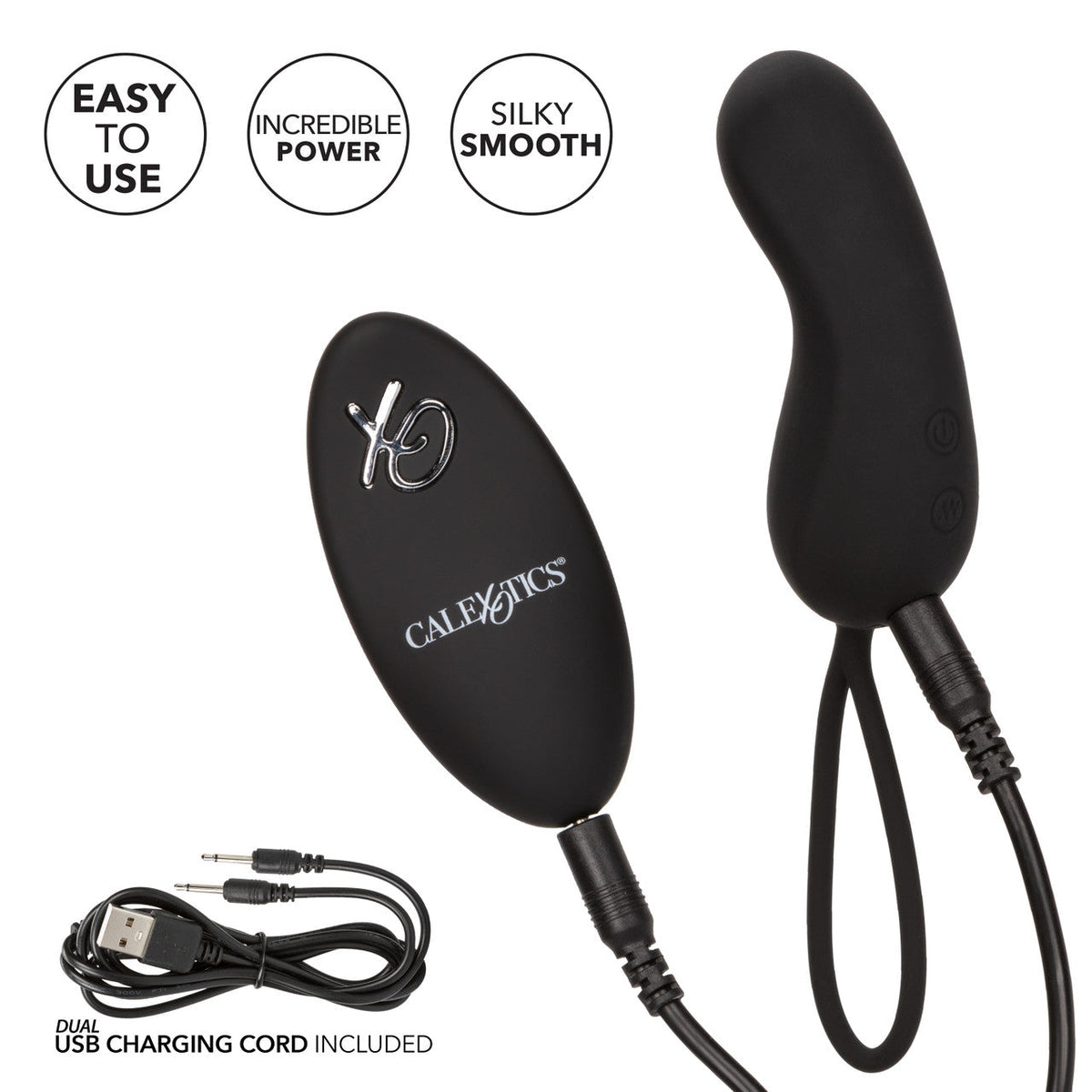 Silicone Remote Rechargeable Curve Vibe