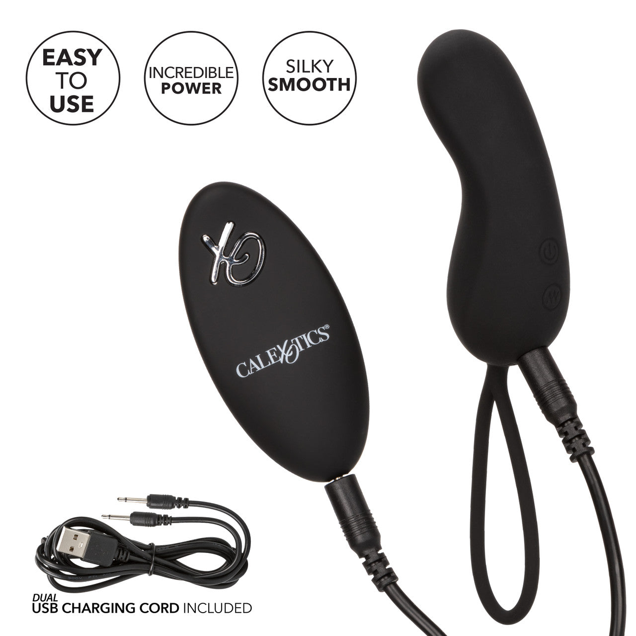 Silicone Remote Rechargeable Curve Vibe