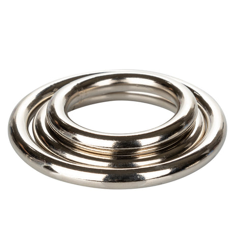 Silver Rings Metal Cock Ring Set