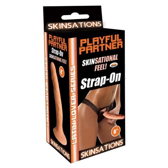 Skinsations 8 Inch Strap On Dildo Harness