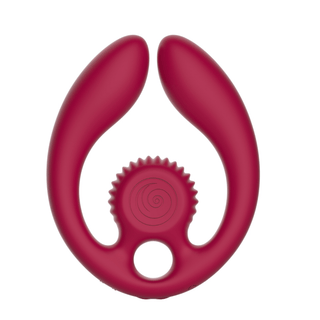 SVibe Snail GIZI Duo Couples Stimulator in Burgundy