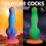 Space Cock Glow-in-the-Dark Silicone Alien Dildo