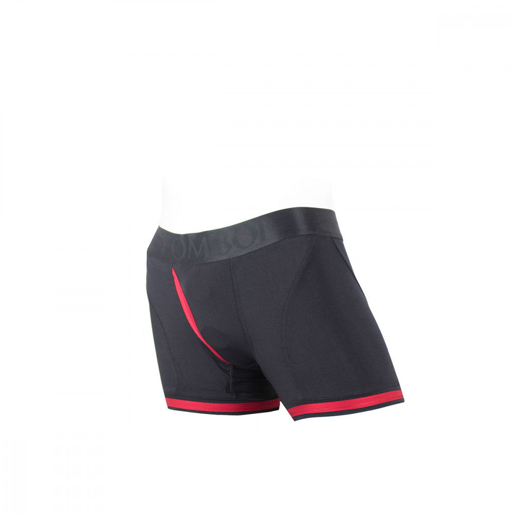 SpareParts Tomboii Black & Red Boxer Briefs Harness - Plus Size