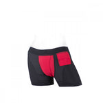 SpareParts Tomboii Black & Red Boxer Briefs Harness - Plus Size