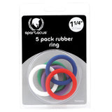 Spartacus 1.25 Inch Rubber Cock Ring Set