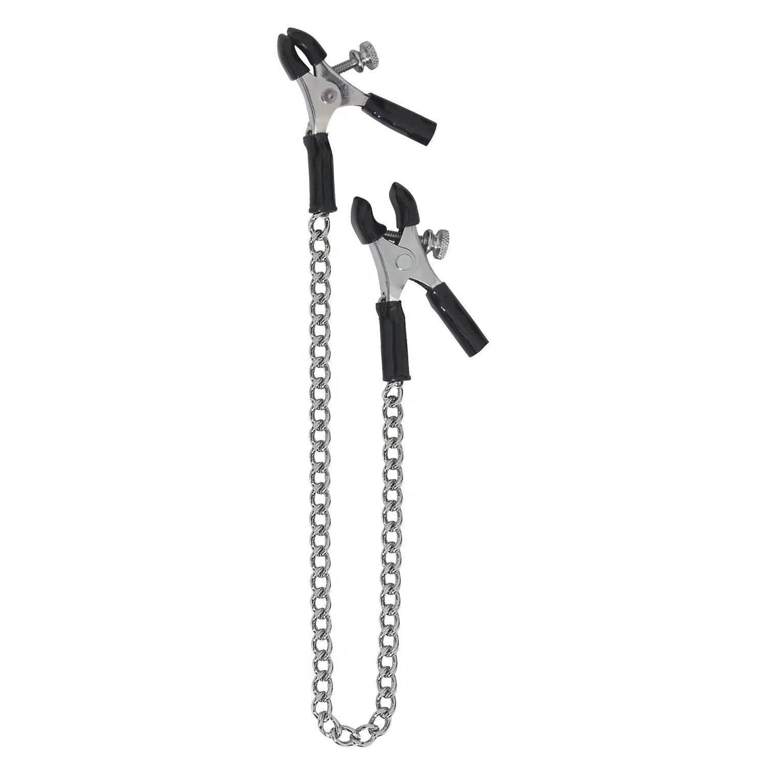 Spartacus Adjustable Micro Plier Nipple Clamps with Link Chain